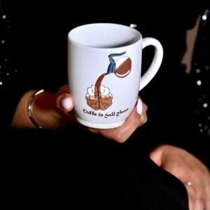 كوب على تصميم القهوة