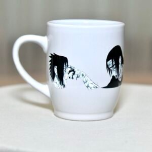 كوب بورسلان ابيض على ساسكي وايتاشي اوتشيها