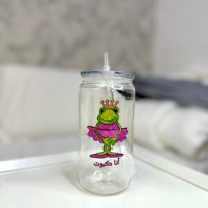 مق شفاف بلاستيك على ضفدع